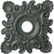 Ekena Millwork Crawley Medallion (Canopies up to 6 3/4"), 18"W x 18"H x 3 1/4"ID x 1 1/2"P, Athenian Green Crackle CM18CRAGC - alternate 1